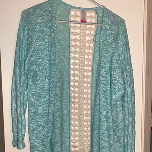 Turquoise cardigan